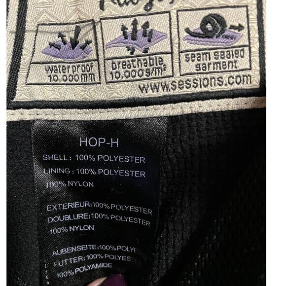 SESSIONS Switch Window Ridge Series Blue Plaid Waterproof Pants ~ Women's SMALL - Picture 14 of 16